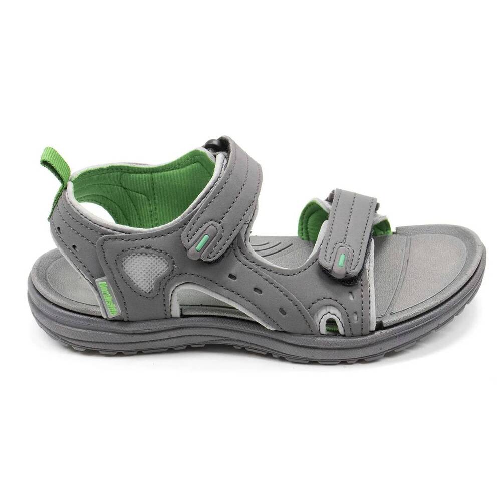 NEW NORTHSIDE boy's riverside ii open-toe sport sandals in gray